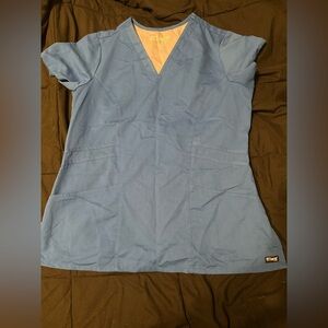 Grays Anatomy Royal blue scrub Top